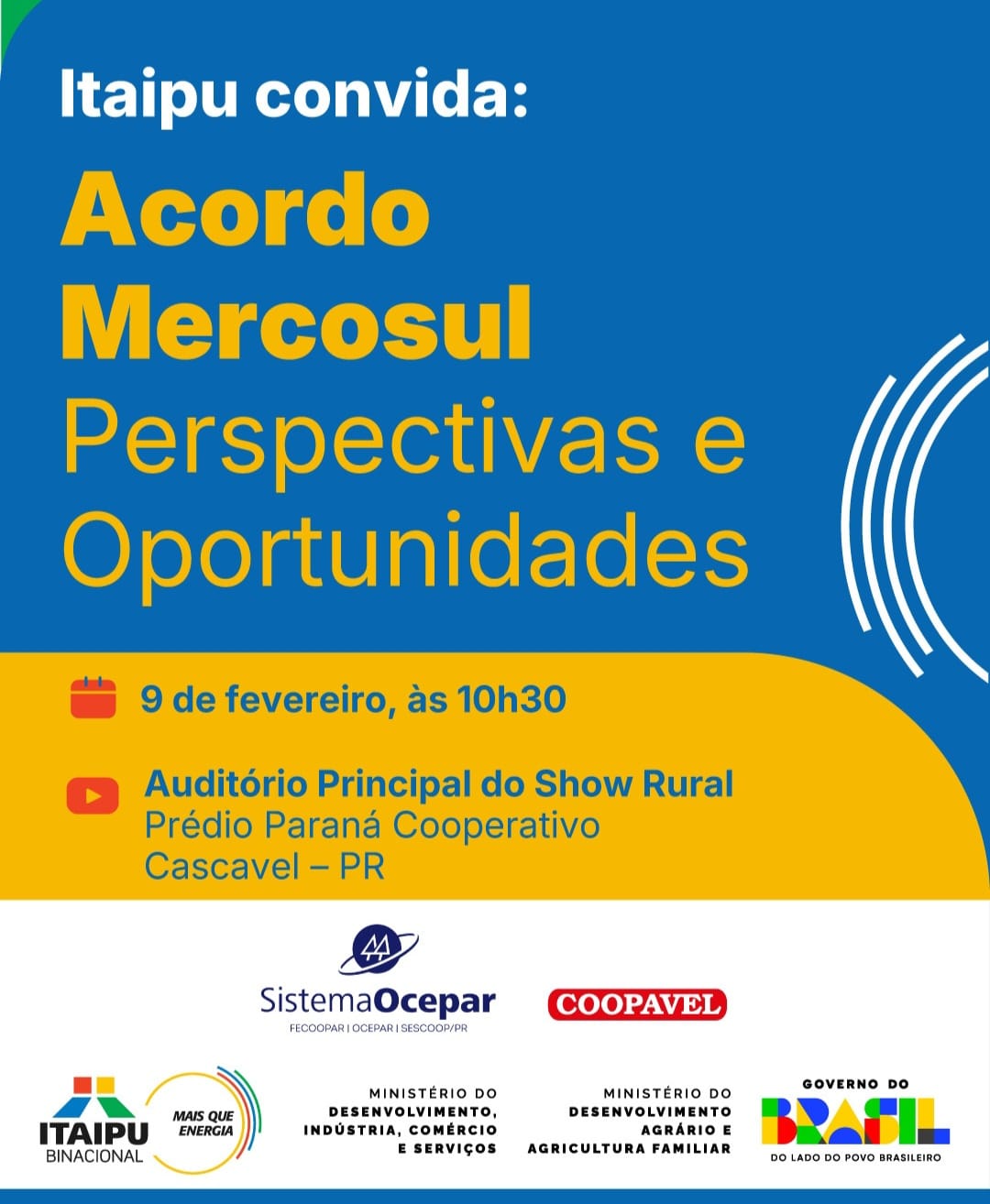 Acordo Mercosul debaterá desafios e perspectivas no Show Rural Coopavel