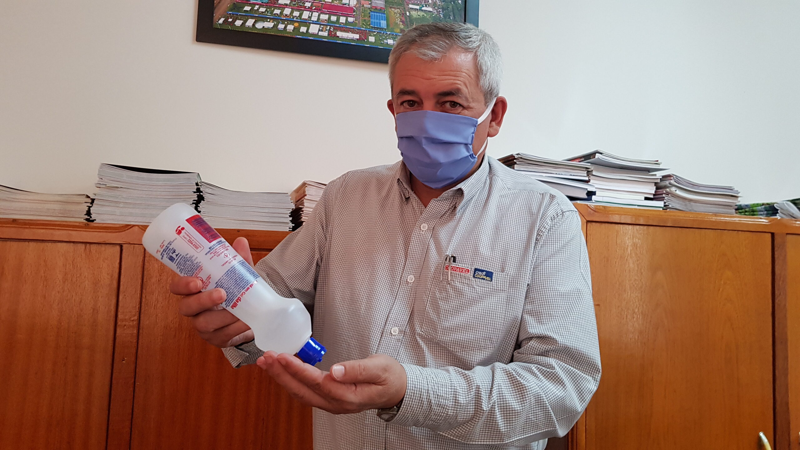 Coopavel vai doar álcool 70% a cooperados e a colaboradores