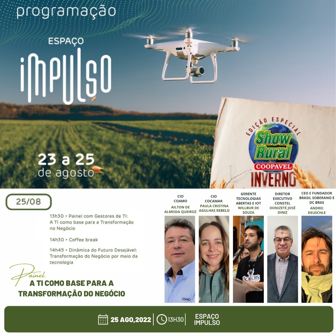 Show Rural de Inverno: Gestores debaterão sobre TI como base de transformação no negócio